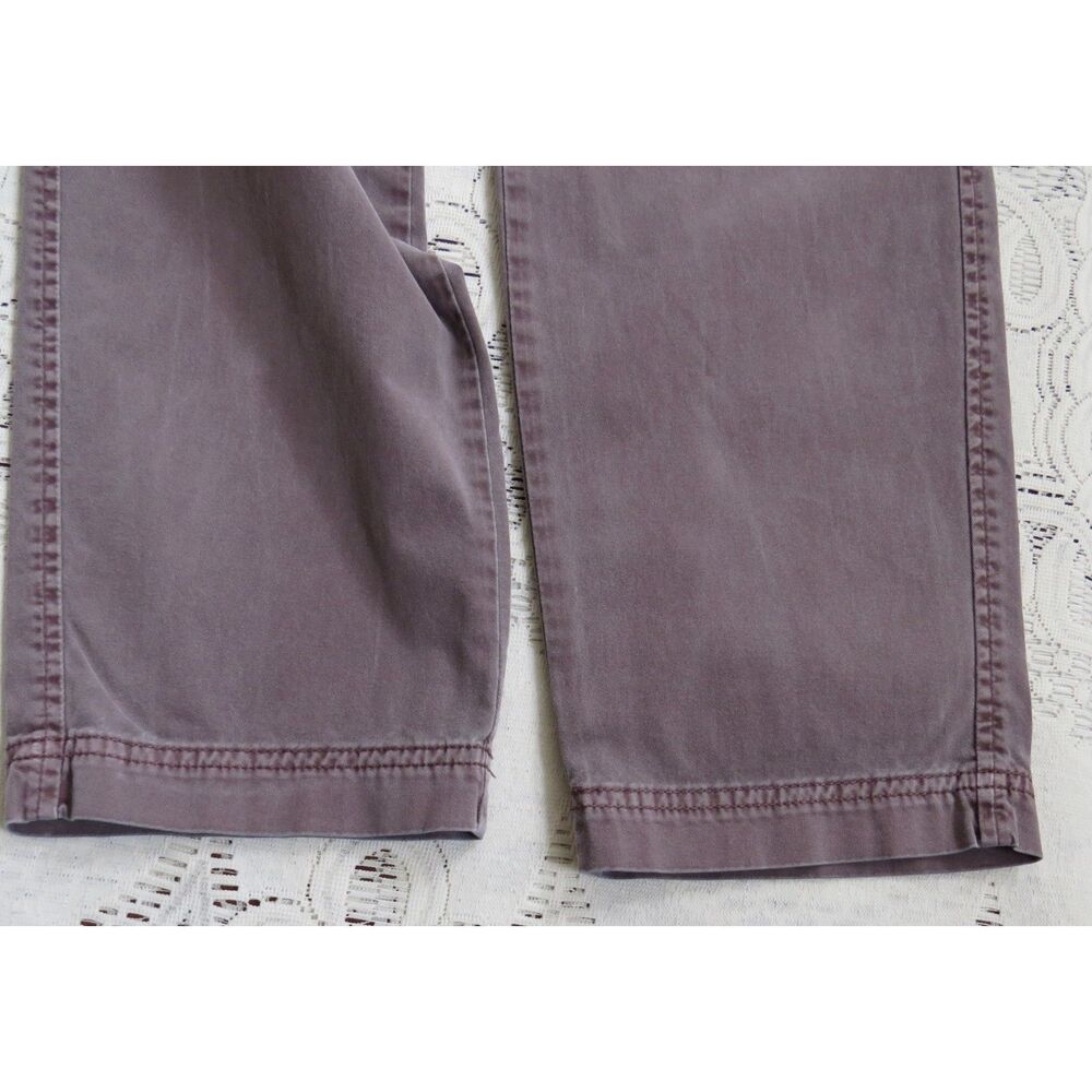 Eddie Bauer Women's Mid rise ankle pants Dusty Chocolate Brown size 12 - Picture 4 of 10